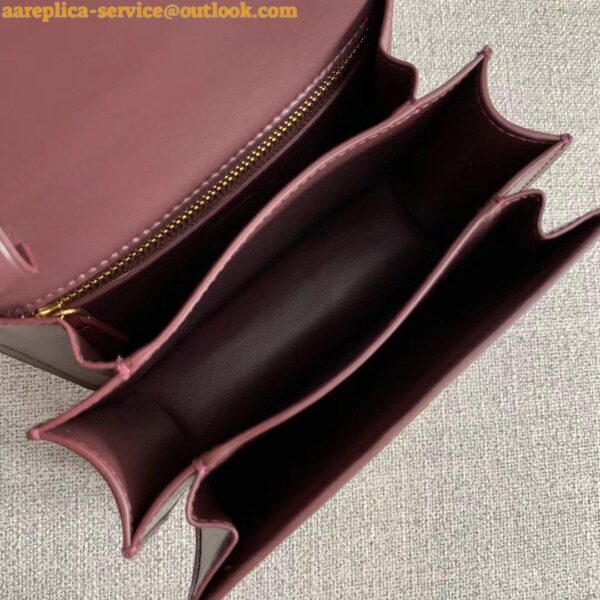 Replica Celine Classic Box Small Bag In Bordeaux Box Calfskin 5