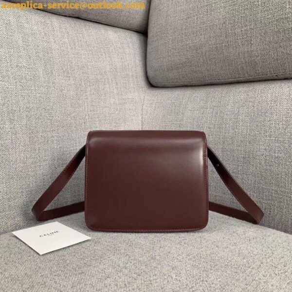 Replica Celine Classic Box Small Bag In Bordeaux Box Calfskin 11