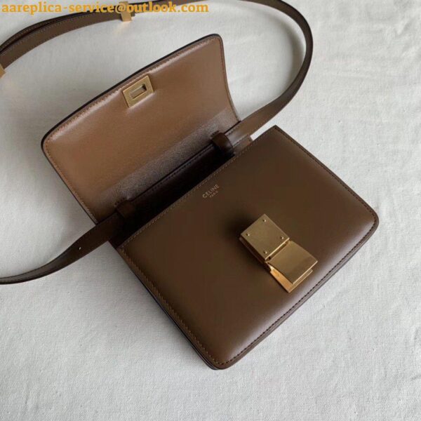 Replica Celine Classic Box Small Bag In Camel Box Calfskin 7