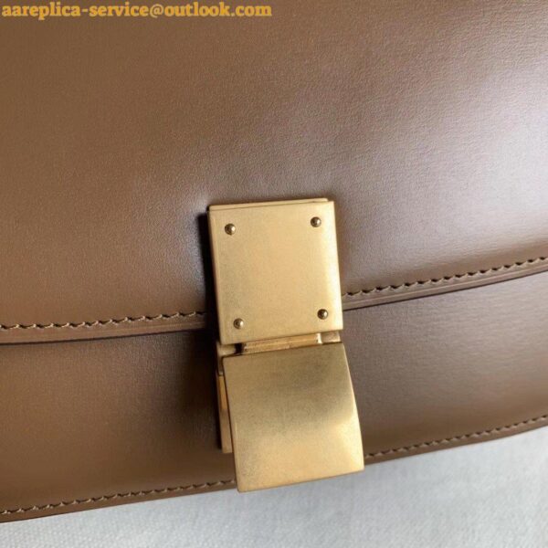 Replica Celine Classic Box Small Bag In Camel Box Calfskin 10