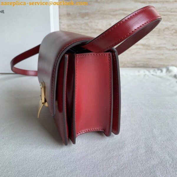 Replica Celine Classic Box Small Bag In Red Box Calfskin 8