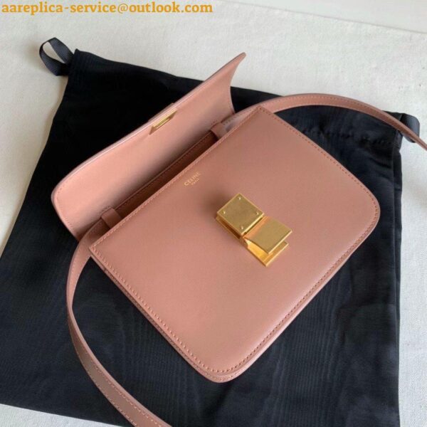 Replica Celine Classic Box Teen Bag In Antique Rose Box Calfskin 8