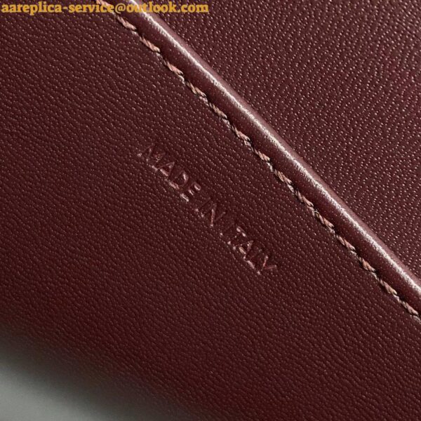 Replica Celine Classic Box Teen Bag In Burgundy Box Calfskin 7