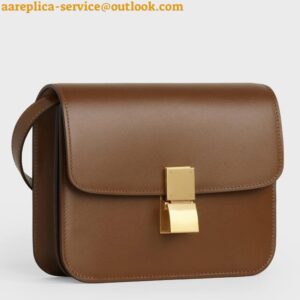 Replica Celine Classic Box Teen Bag In Camel Box Calfskin