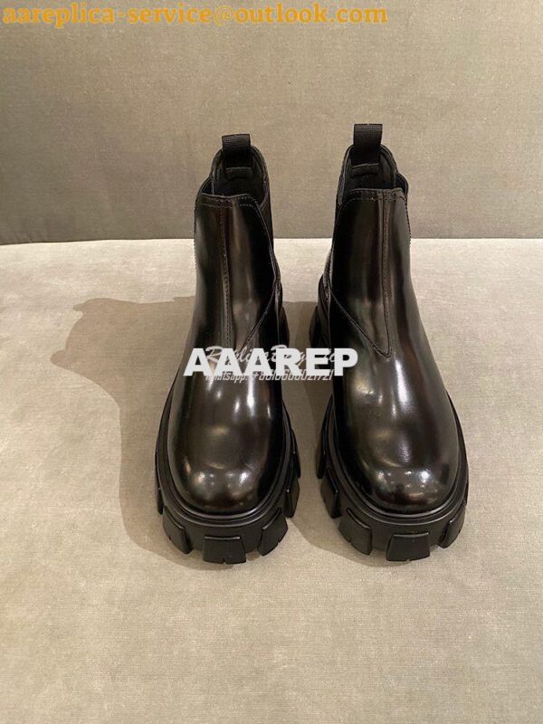 Replica Prada Monolith Brushed Leather Booties 1T725L 4