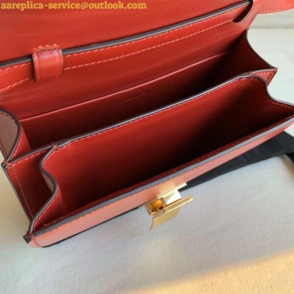 Replica Celine Classic Box Teen Bag In Red Box Calfskin 7