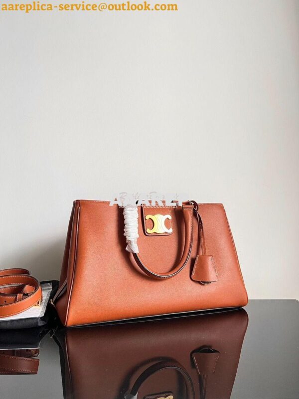 Replica Celine Medium Appoline Bag In Supple Calfskin 114963 Tan 6