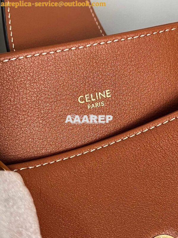 Replica Celine Medium Appoline Bag In Supple Calfskin 114963 Tan 17