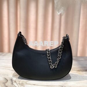 Replica Celine Medium Ava Chain In Smooth Calfskin 199583 All Black