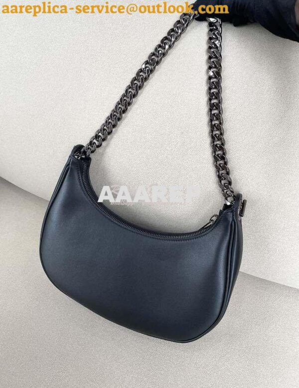 Replica Celine Medium Ava Chain In Smooth Calfskin 199583 All Black 14