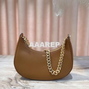 Replica Celine Medium Ava Chain In Smooth Calfskin 199583 Tan