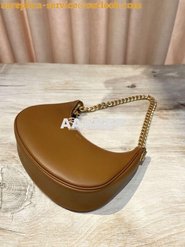 Replica Celine Medium Ava Chain In Smooth Calfskin 199583 Tan 4