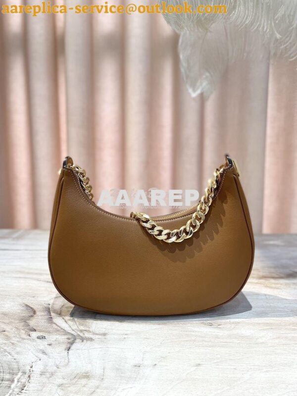 Replica Celine Medium Ava Chain In Smooth Calfskin 199583 Tan 5