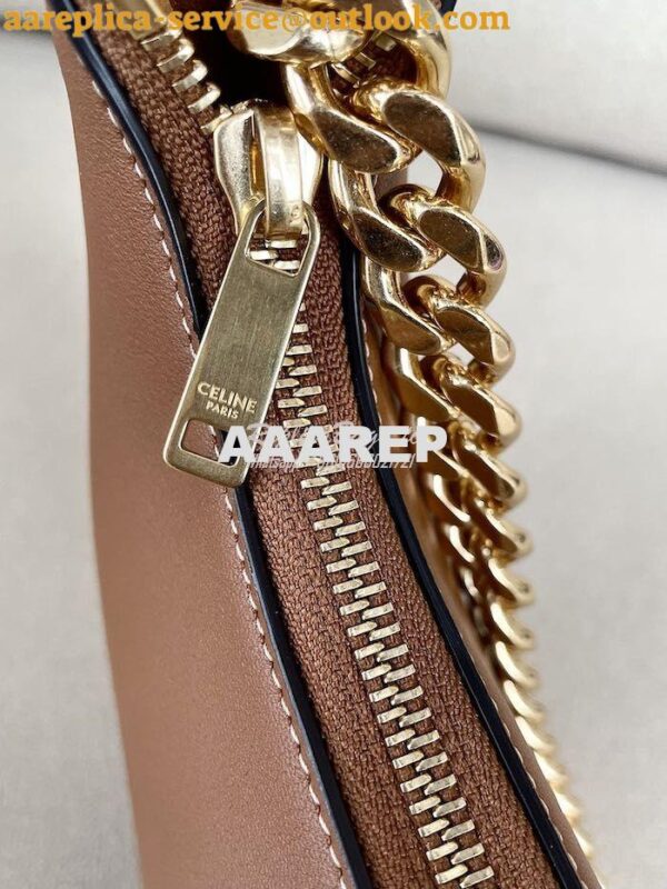 Replica Celine Medium Ava Chain In Smooth Calfskin 199583 Tan 9