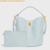 Replica Celine Bucket 16 Bag In Textile and Calfskin 2