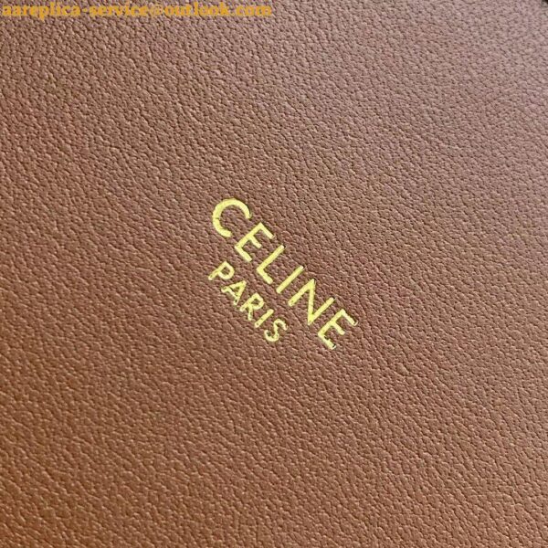 Replica Celine Bucket 16 Bag In Brown Smooth Calfskin 26