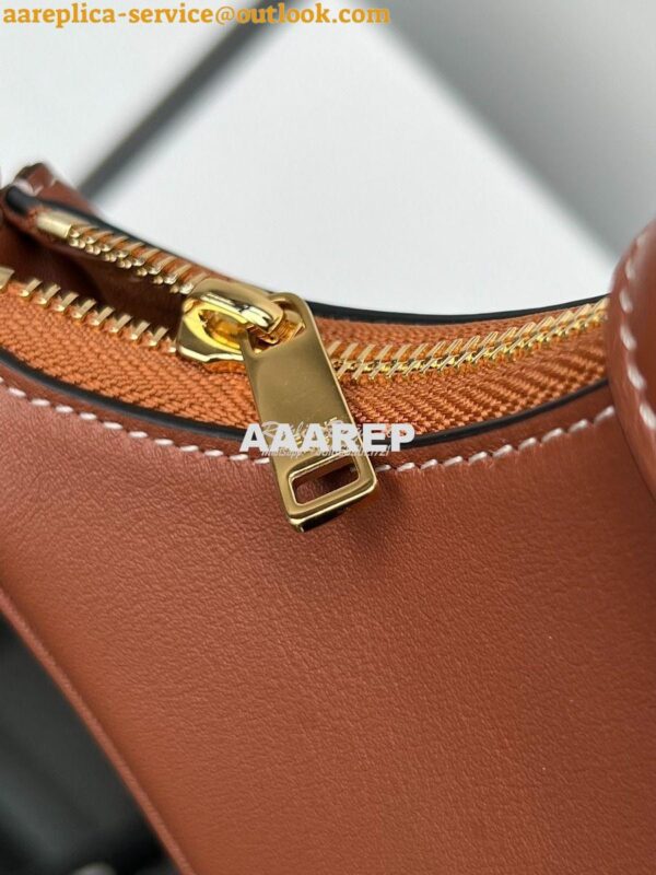 Replica Celine Medium Ava Triomphe Bag In Smooth Calfskin 114493 Tan 10