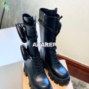 Replica Prada Monolith Leather Boots 1W828L