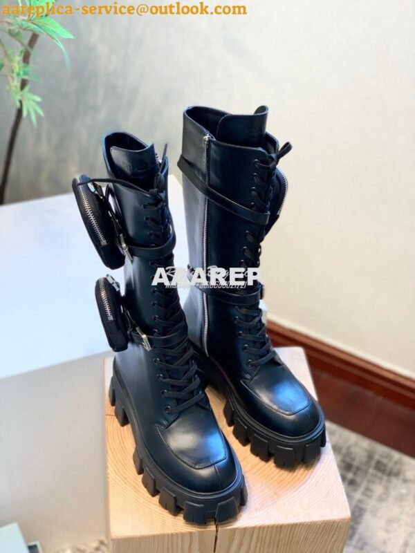 Replica Prada Monolith Leather Boots 1W828L 3