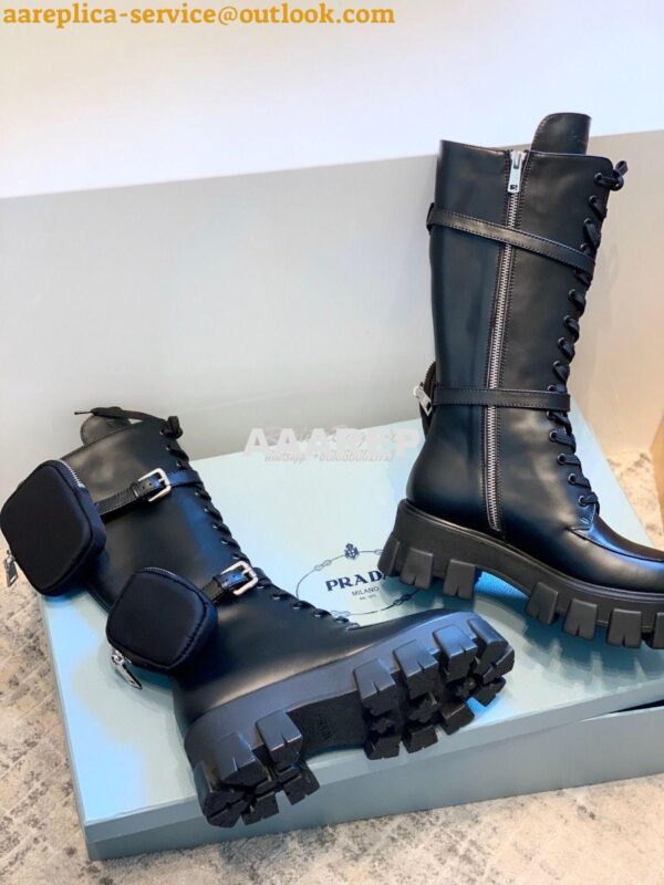 Replica Prada Monolith Leather Boots 1W828L 5