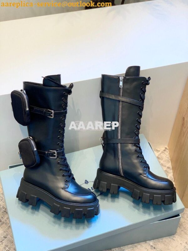 Replica Prada Monolith Leather Boots 1W828L 6