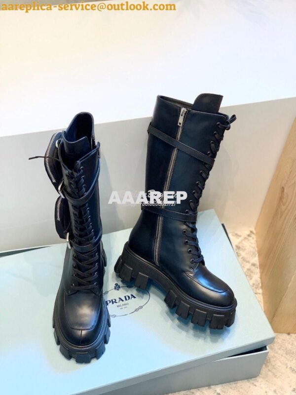 Replica Prada Monolith Leather Boots 1W828L 9