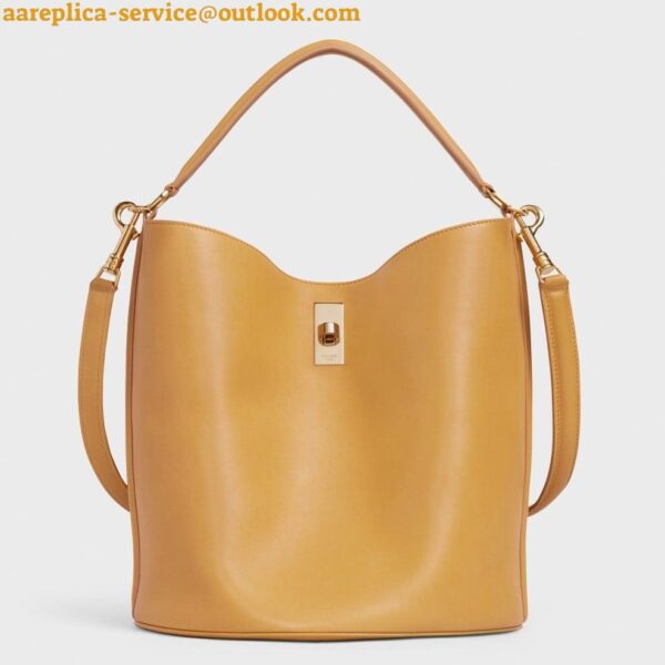 Replica Celine Bucket 16 Bag In Yellow Soft Bare Calfskin 3