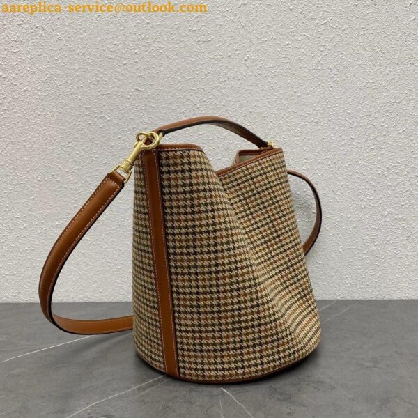 Replica Celine Bucket 16 Bag In Tweed and Calfskin 15