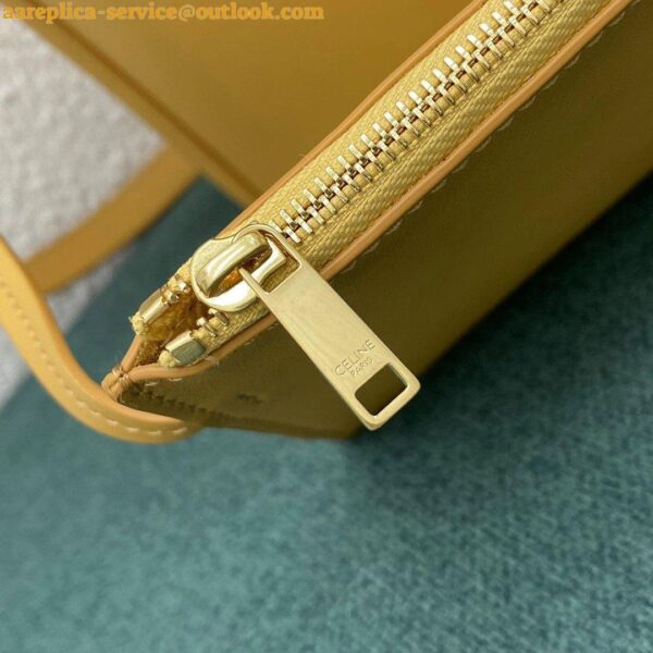 Replica Celine Bucket 16 Bag In Yellow Soft Bare Calfskin 17