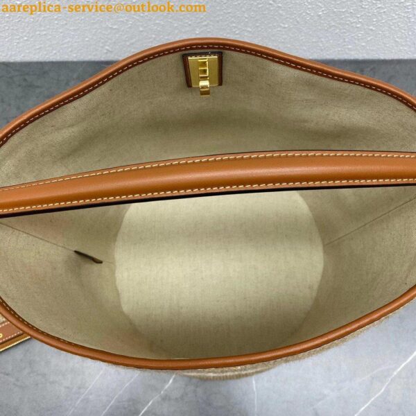 Replica Celine Bucket 16 Bag In Textile with Celine Logo 39