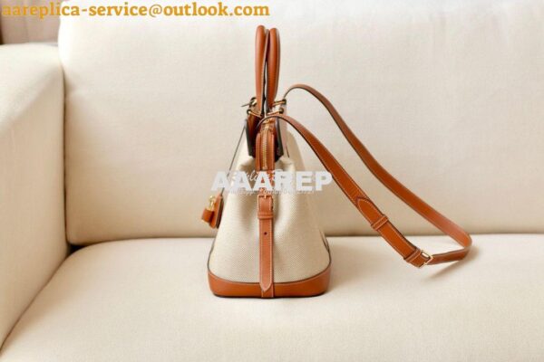 Replica Celine Medium Cabas De France Bag in Textile And Calfskin 1926 7