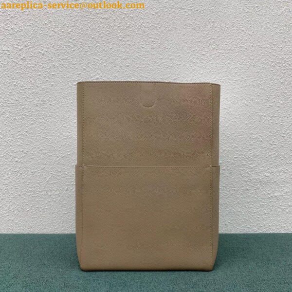 Replica Celine Sangle Bucket Bag In Taupe Grained Calfskin 7