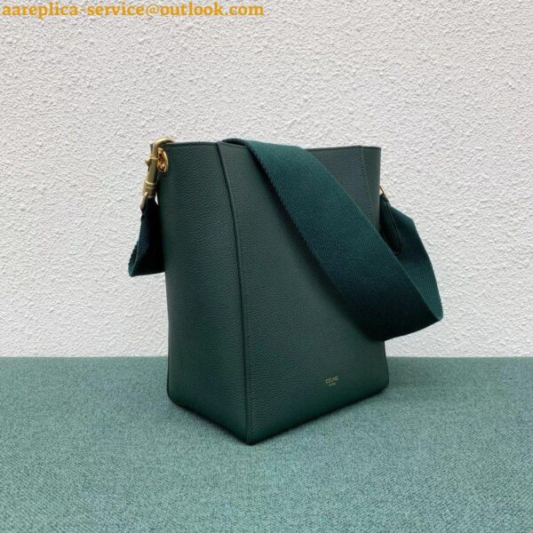 Replica Celine Sangle Small Bucket Bag In Amazone Calfskin 6