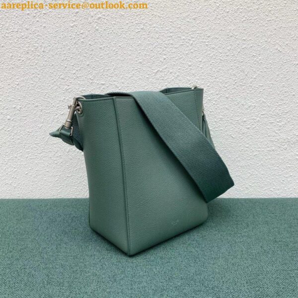 Replica Celine Sangle Small Bucket Bag In Celadon Calfskin 8