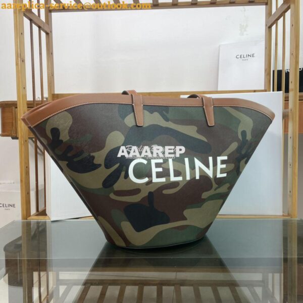 Replica Celine Medium couffin bag in triomphe canvas celine khaki prin 4