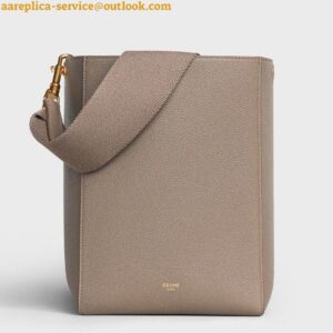 Replica Celine Sangle Small Bucket Bag In Taupe Calfskin 2