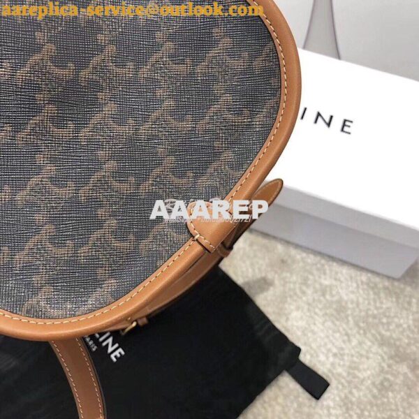 Replica Celine Medium Folco Bag In Triomphe Canvas 191502 9