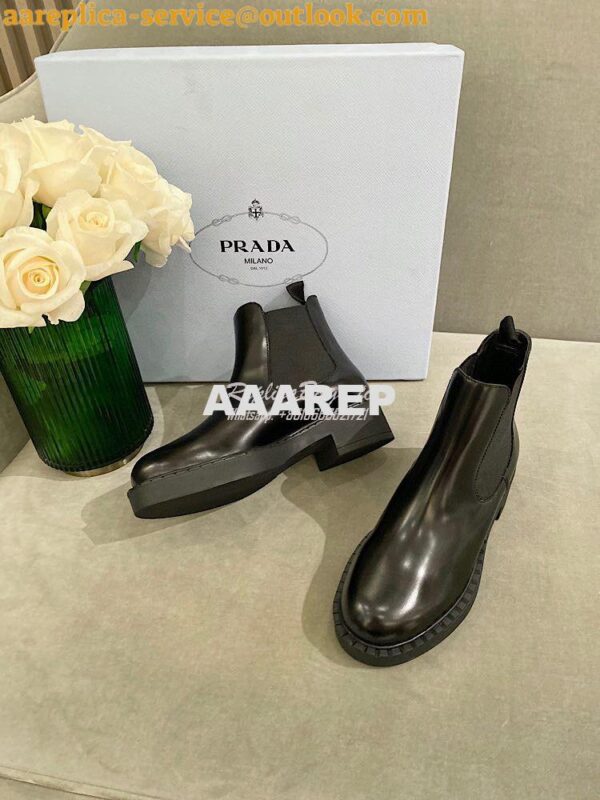 Replica Prada Brushed Calf Leather Booties 1T251M 9