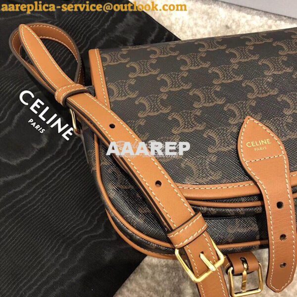 Replica Celine Medium Folco Bag In Triomphe Canvas 191502 15