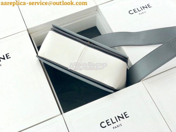 Replica Celine Medium Frame Bag Grey Shiny Smooth Calfskin 180263 7