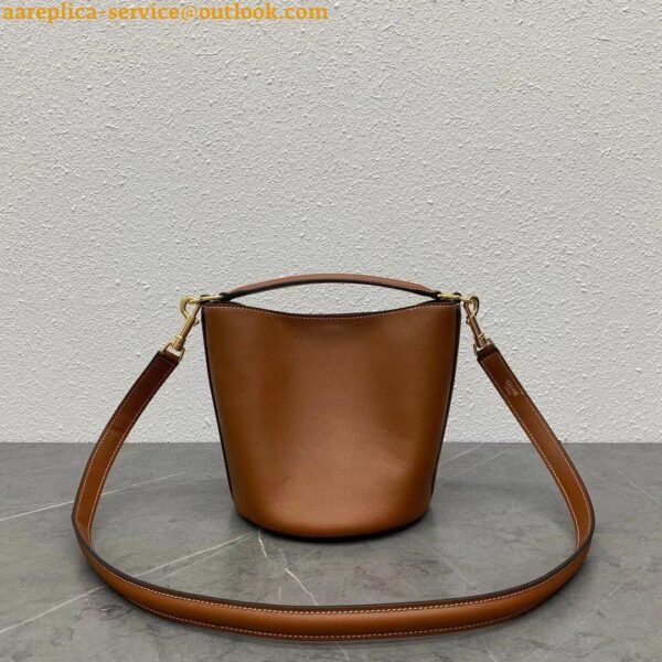 Replica Celine Teen Bucket 16 Bag In Brown Calfskin 4