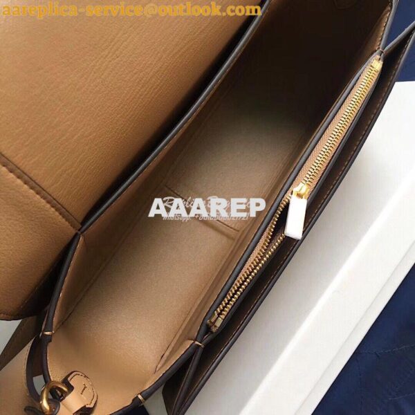 Replica Celine Medium Frame Bag in Chalk/ Mastic Shiny Smooth Calfskin 8