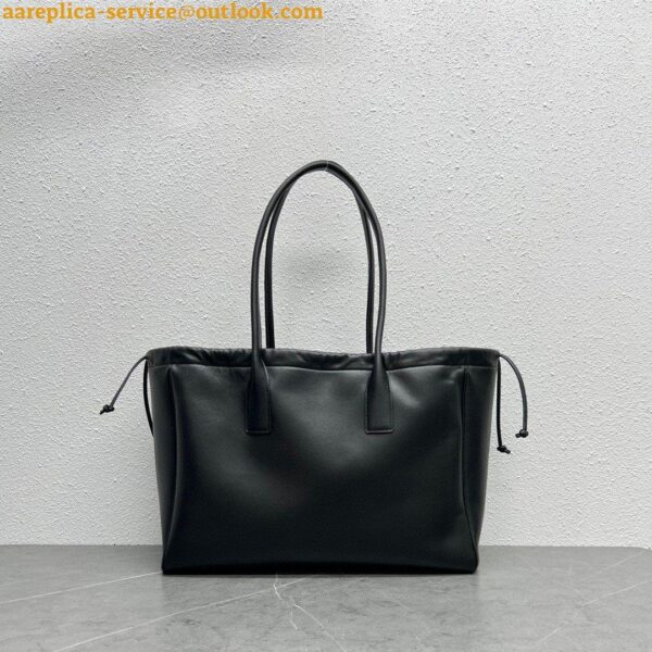 Replica Celine Cabas Drawstring Cuir Triomphe Bag in Black Calfskin 10