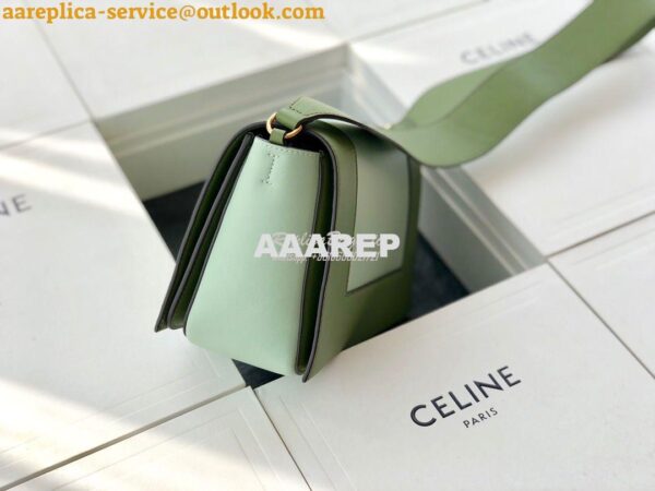 Replica Celine Medium Frame Bag in green/mint Shiny Smooth Calfskin 18 8