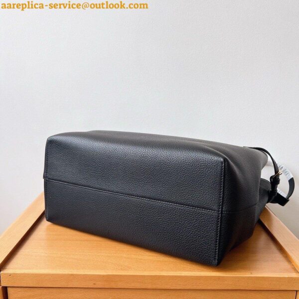 Replica Celine Medium Cabas Anais Cuir Triomphe Bag in Black Leather 13