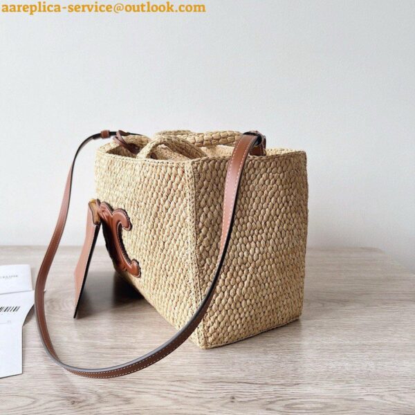 Replica Celine Small Cabas Bag in Raffia 5