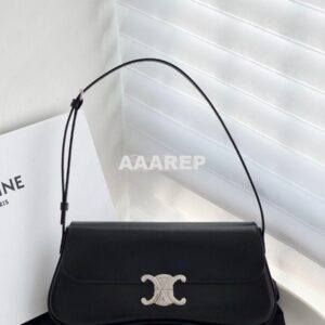 Replica Celine Medium Lola Bag In Shiny Calfskin 115533 Black