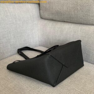 Replica Celine Small Cabas Phantom Bag In Black Grained Calfskin 2