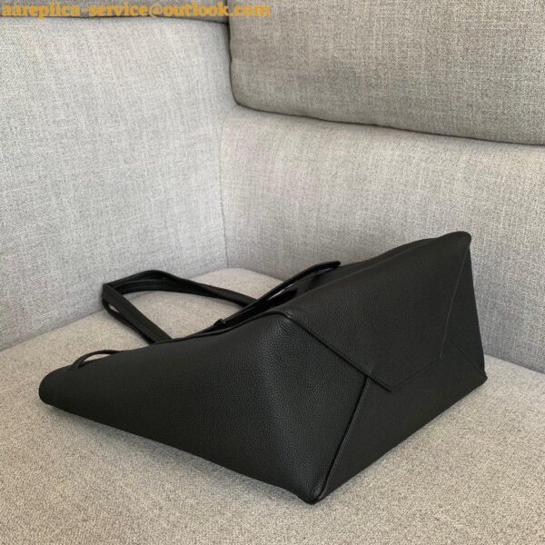 Replica Celine Small Cabas Phantom Bag In Black Grained Calfskin 4