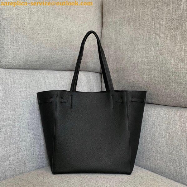 Replica Celine Small Cabas Phantom Bag In Black Grained Calfskin 10